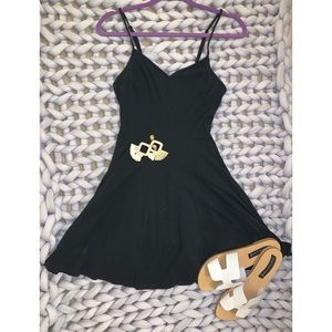 Black A-line Dress